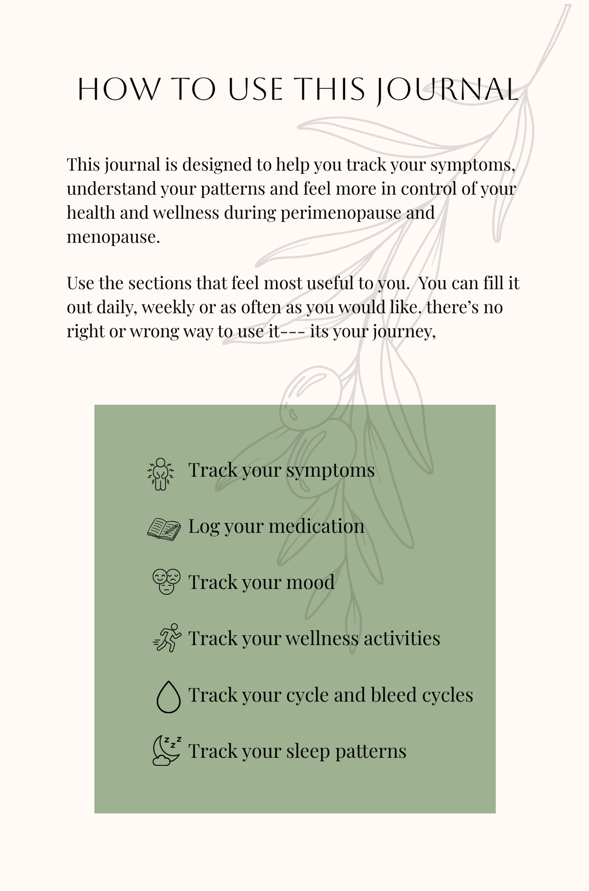 The Midlife Wellness Journal