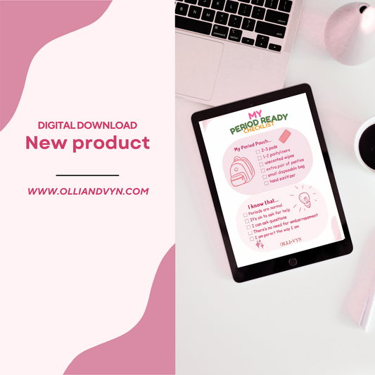 Period Ready Checklist | First Period Preparation Printable