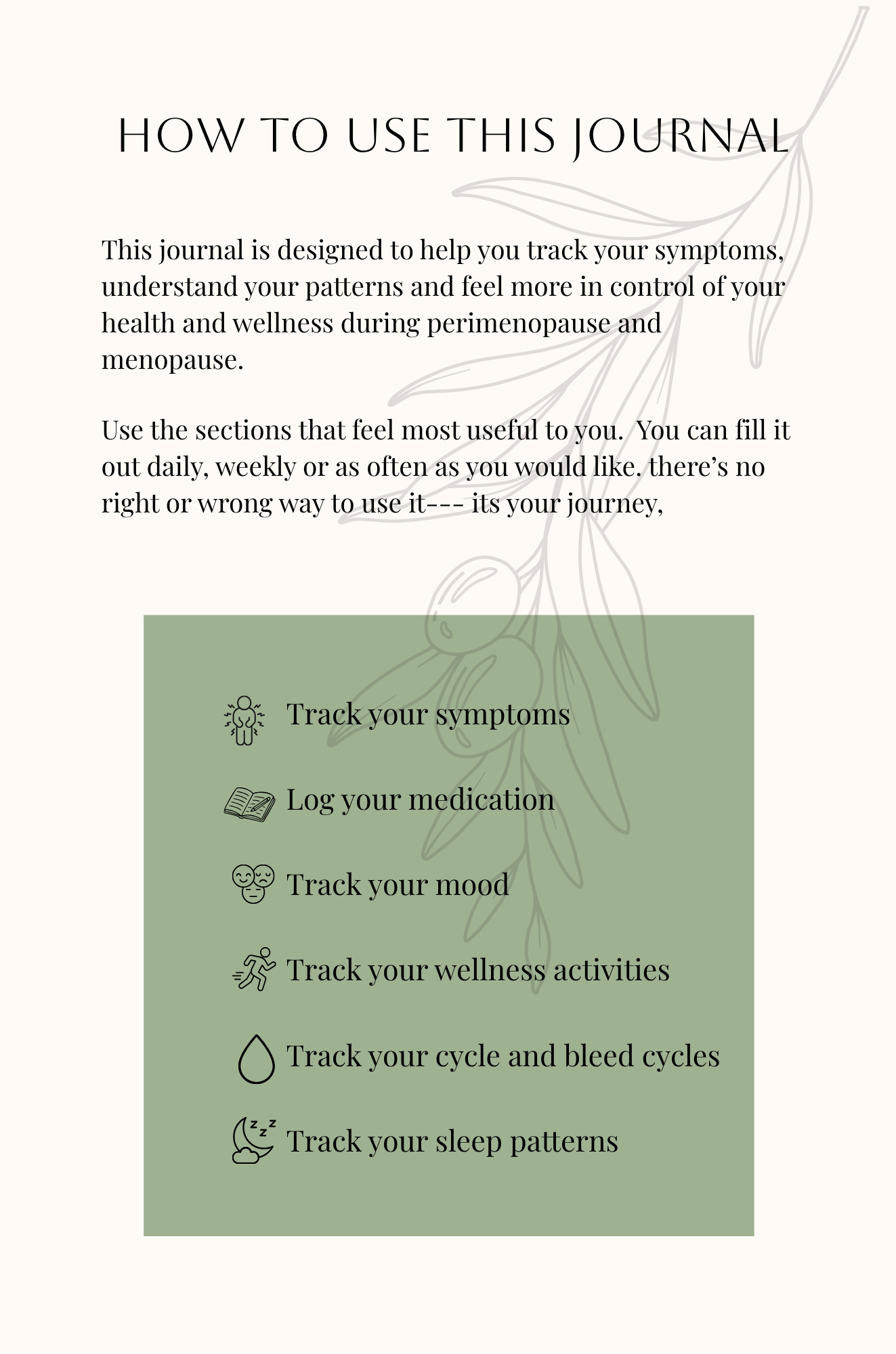 The Midlife Wellness Journal